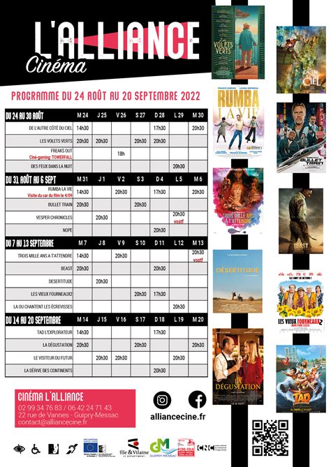 Programme, films, horaires .